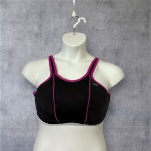 NOLA,  Plus Size Underwire Sports Bra, 40D, Black 🏃‍♀️‍➡️